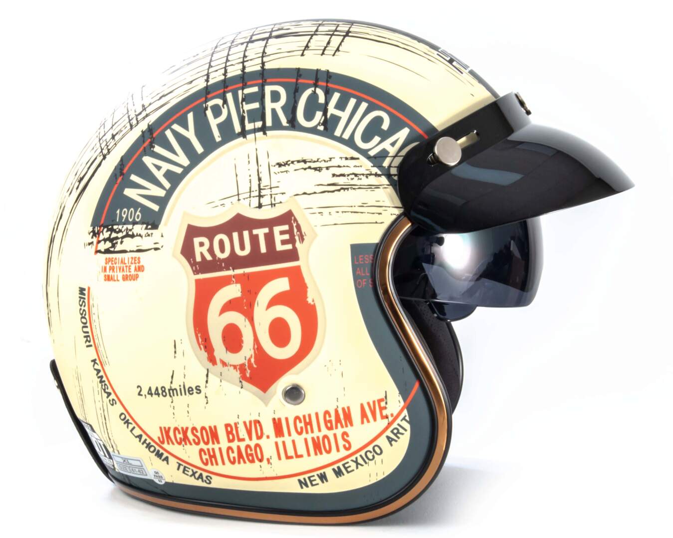 Шлем мото открытый HIZER J510 №1 (M)